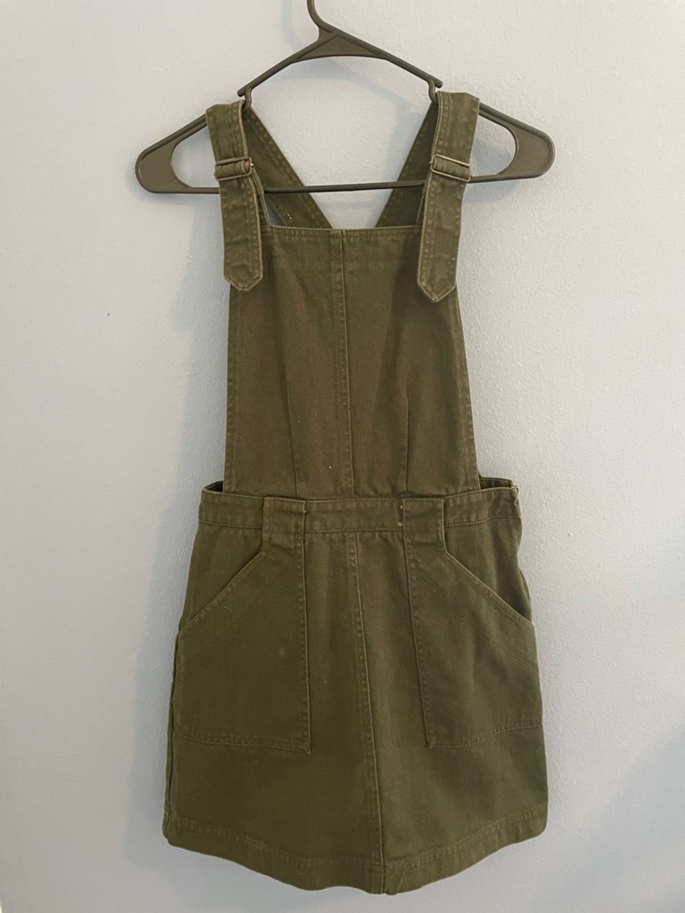 Cooperative Olive Green Overall Pinafore Dress